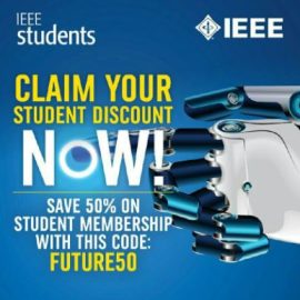 Save 50% on IEEE Student Membership